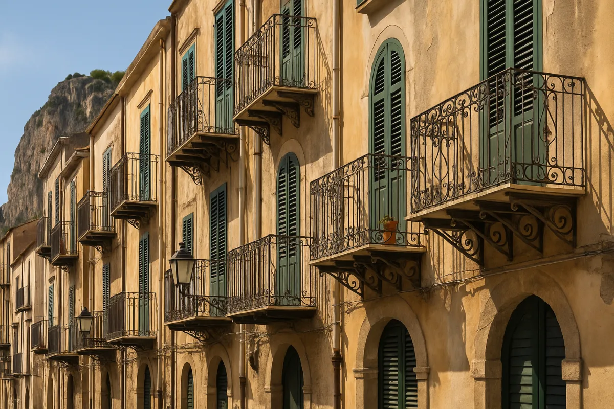 Perché molti edifici di Cefalù hanno balconi in ferro battuto? La tradizione spiegata dettagliatamente