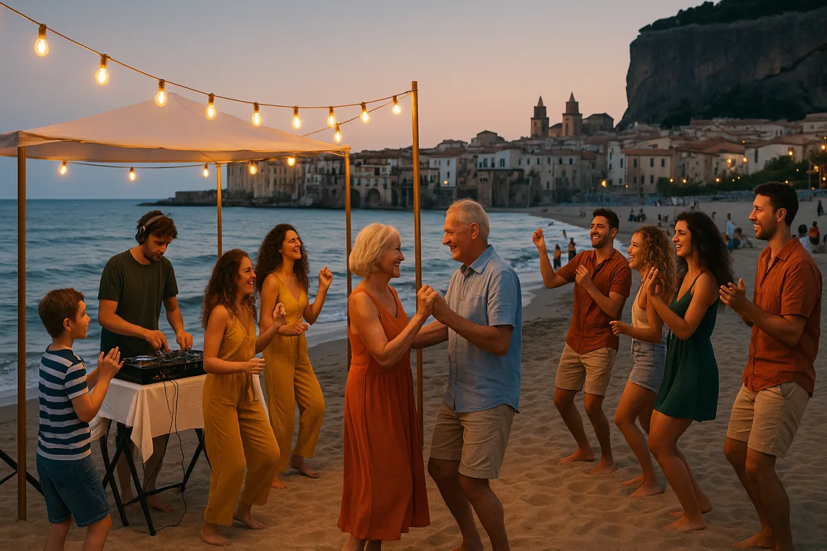 Dove si svolgono le feste in spiaggia a Cefalù? Divertimento per tutte le età lontano dal caos