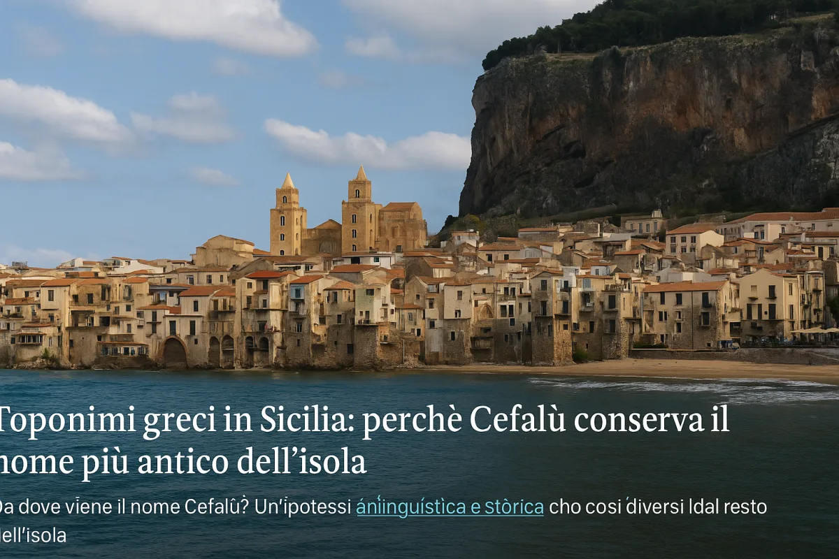 Toponimi greci in Sicilia: perché Cefalù conserva il nome più antico dell'isola