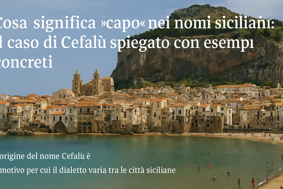 Cosa significa "capo" nei nomi siciliani: il caso di Cefalù spiegato con esempi concreti
