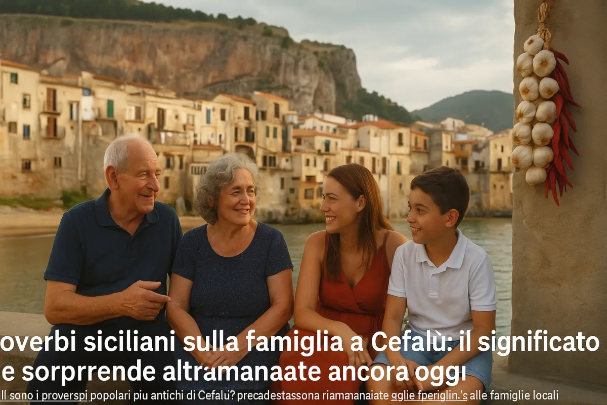 Proverbi siciliani sulla famiglia a Cefalù: il significato che sorprende ancora oggi