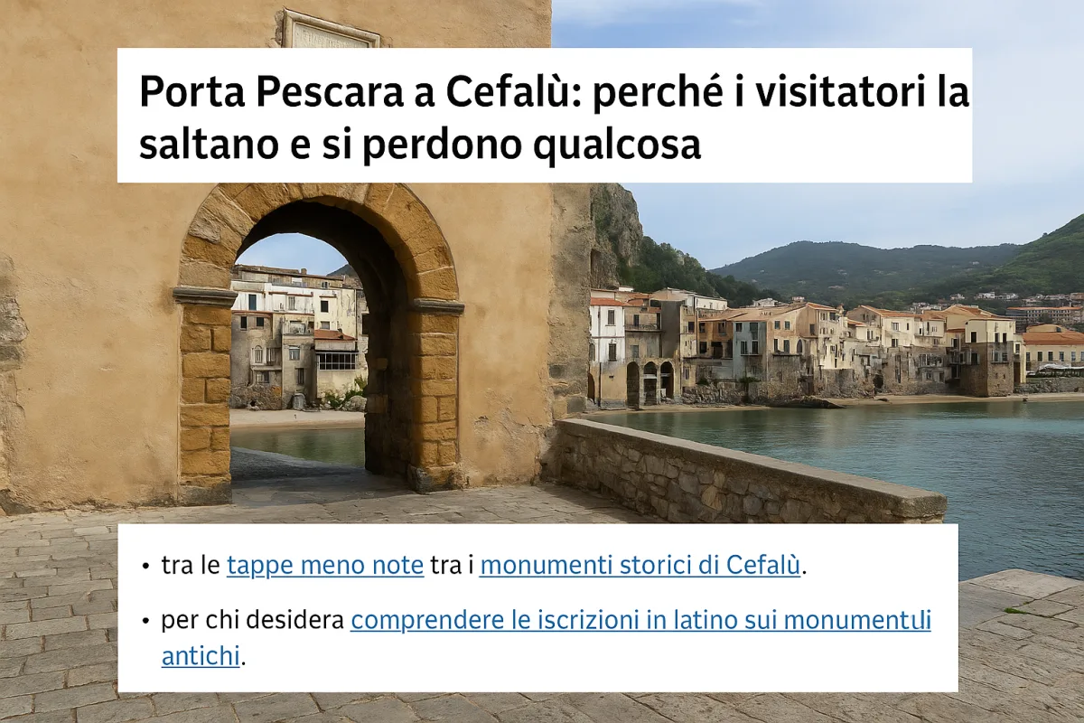 Porta Pescara a Cefalù: perché i visitatori la saltano e si perdono qualcosa