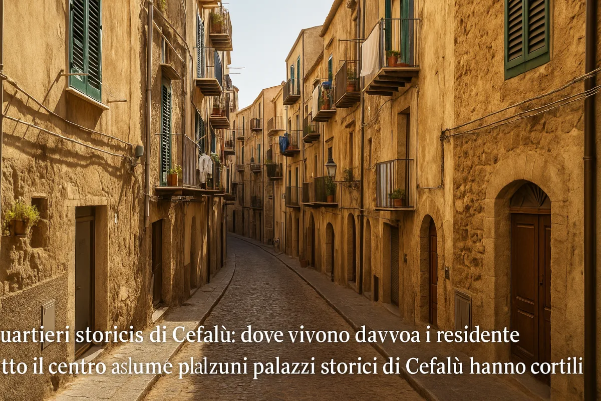 Quartieri storici di Cefalù: dove vivono davvero i residenti tutto l'anno
