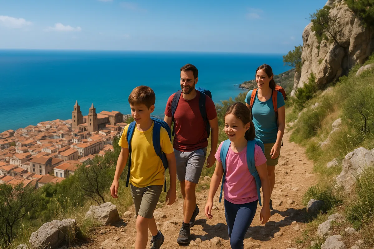 Trekking vicino Cefalù con bambini: i tratti facili che valgono la salita