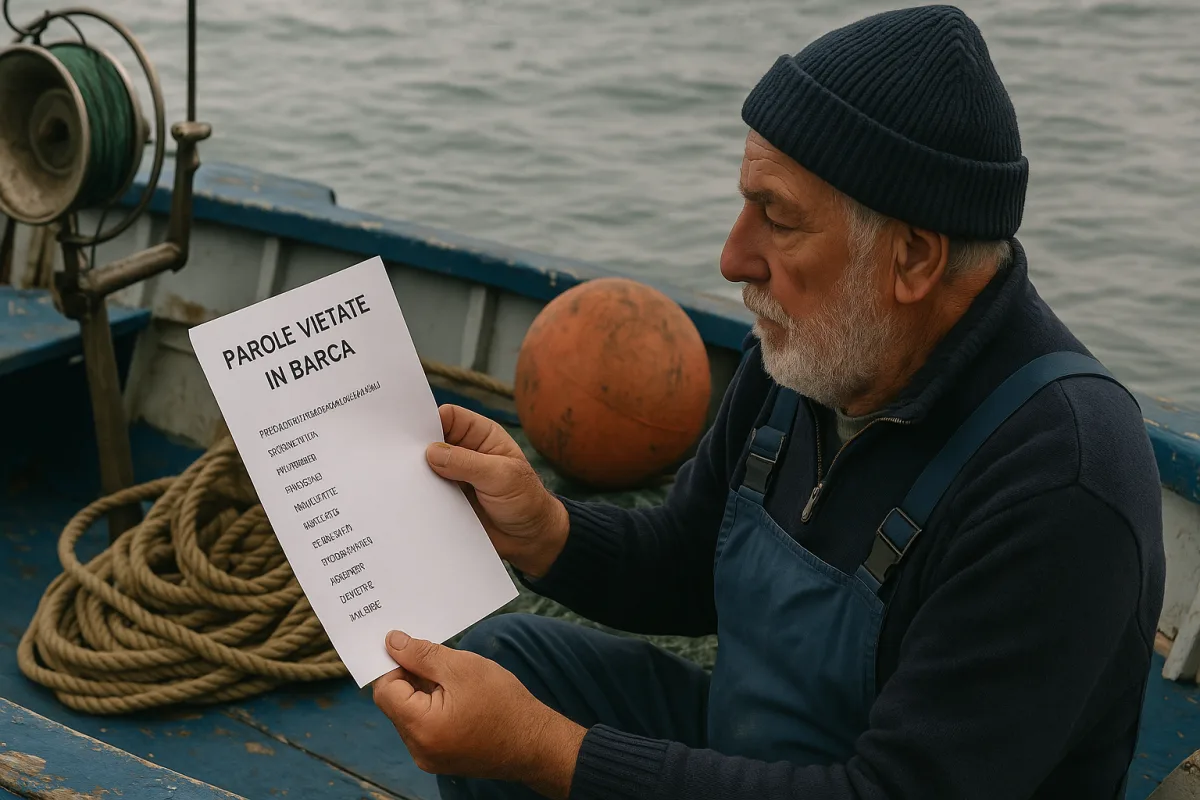 Parole vietate in barca dai pescatori cefaludesi: la lista tramandata in silenzio