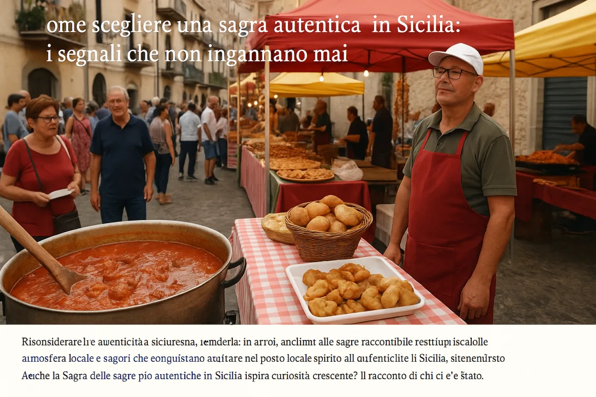 Come scegliere una sagra autentica in Sicilia: i segnali che non ingannano mai