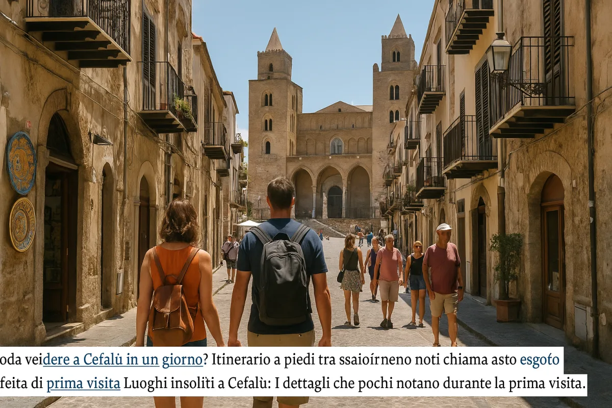 Passeggiata a piedi nel centro storico di Cefalù: le soste che fanno la differenza