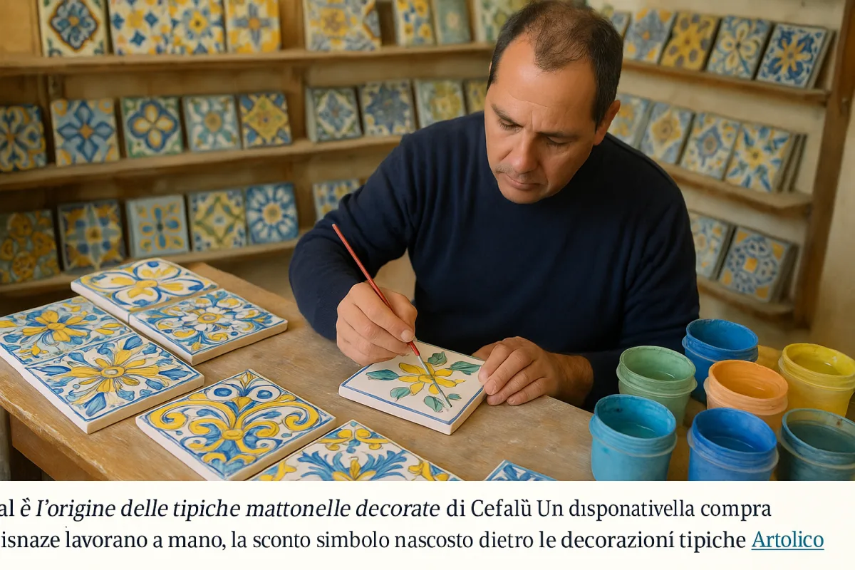 Dove comprare le mattonelle decorate a Cefalù: i laboratori che ancora lavorano a mano