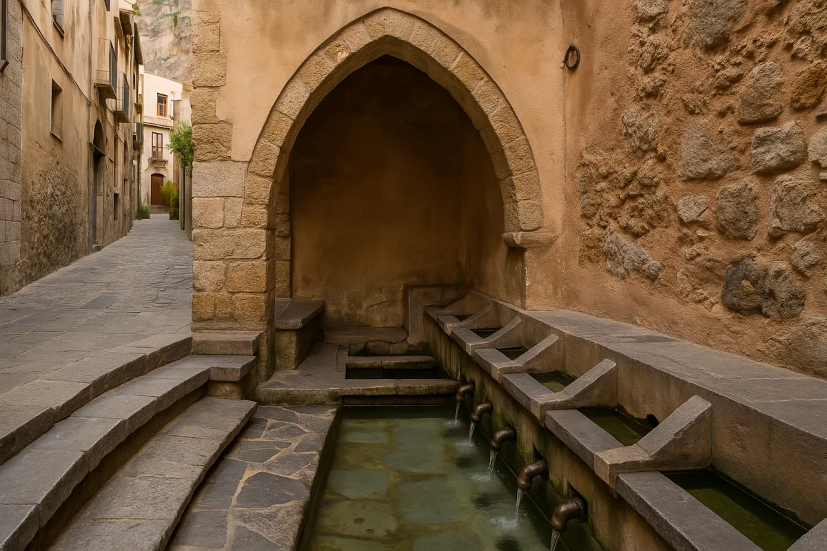 Lavabo medievale di Cefalù: il monumento in piazza che quasi nessuno nota