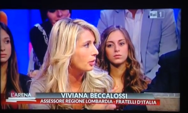 Raiuno La Beccalossi (Fdi) dà del "Frocetta" al Governatore Rosario Crocetta [VIDEO]