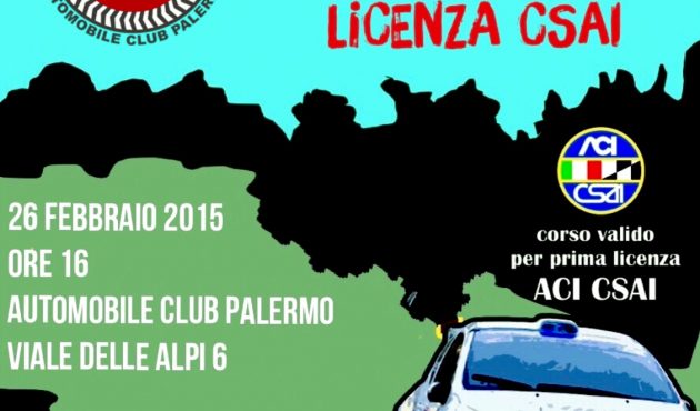 Aci Palermo organizza un corso di primo rilascio licenza pilota Csai