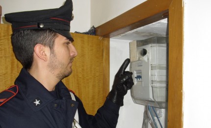 Carabinieri, nuovo arresto per furto di energia elettrica