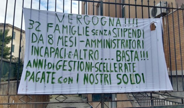 Manifestano i dipendenti dell’Ipab di Palermo