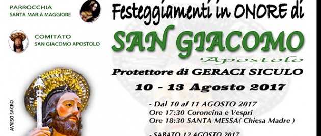 Geraci Siculo festeggia S. Giacomo dal 10 al 13 agosto