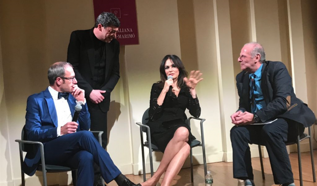 Il pasticcere castelbuonese Fiasconaro con l'attrice Cucinotta a New York per la presentazione del film "I Siciliani"